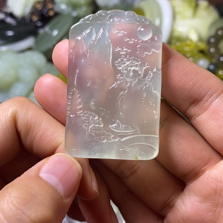 岫玉岫玉挂件未镶嵌