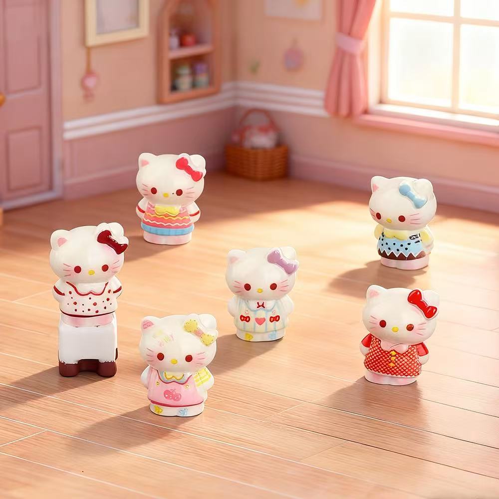 【许愿＋对碰＋清台】可爱便装Kitty猫桌面摆件潮玩动漫手办