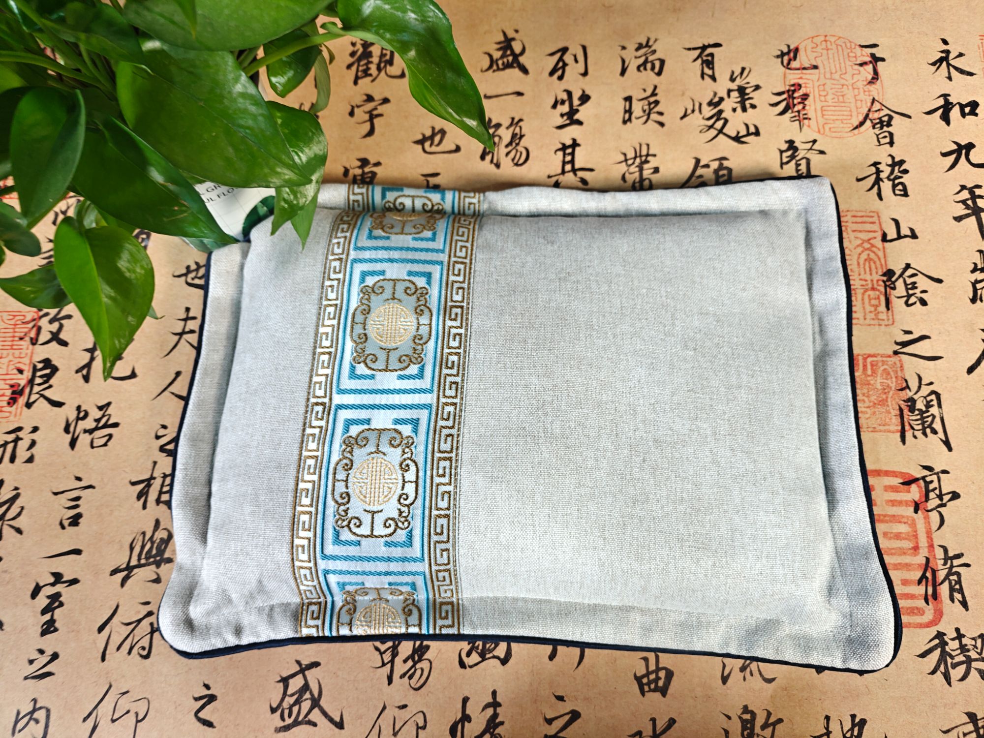 【香之初 甄选】 印度迈索尔老山檀颗粒枕头  卧室中式 国风