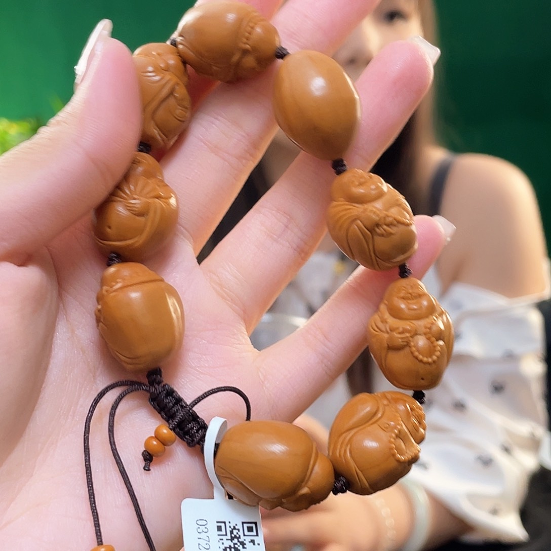 橄榄核手串/手链光背弥勒