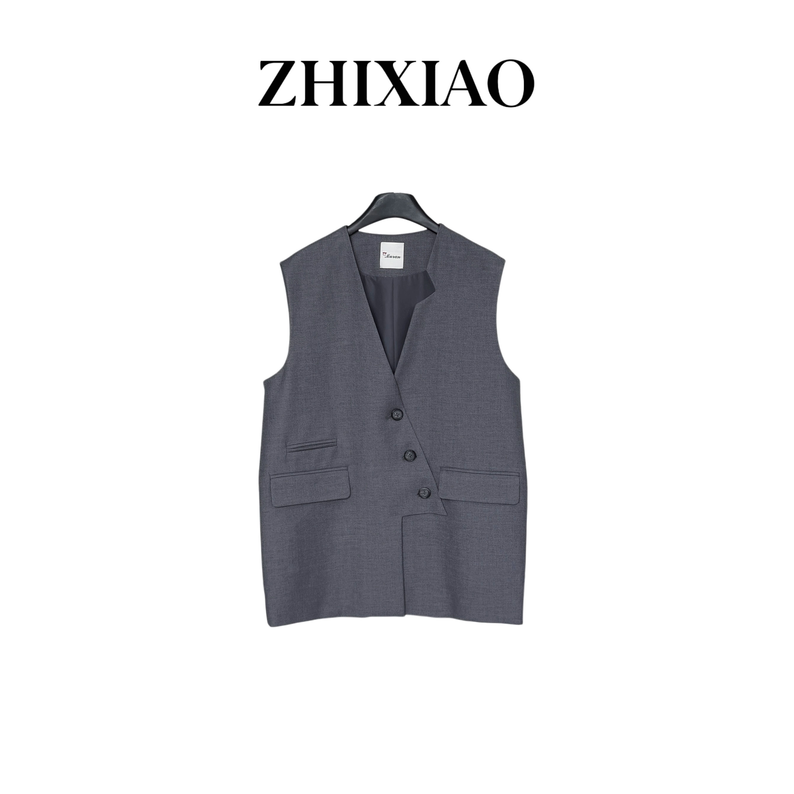 【ZHIXIAO】夏季新款：斜挎西装马甲8006