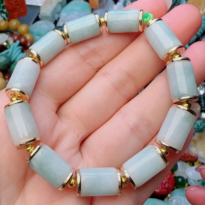 翡翠颈饰合金天然A货41