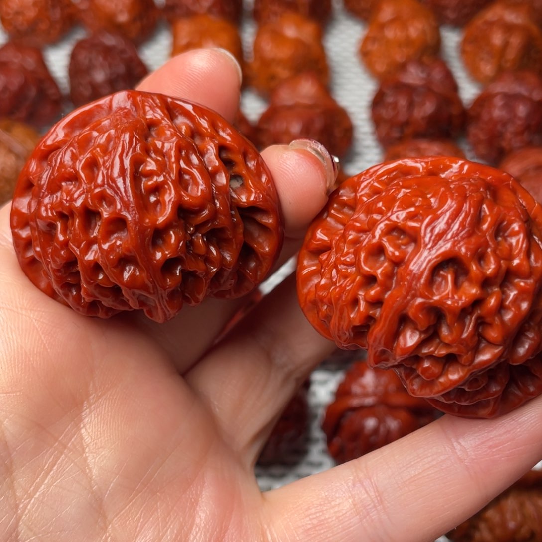 桃核吊坠文玩核桃 手把件 宫灯 45