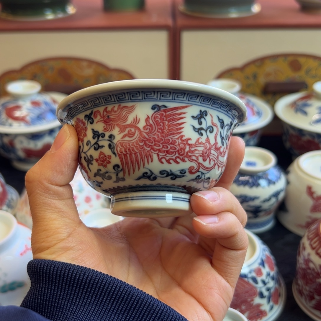 正绎堂釉里红凤凰中号