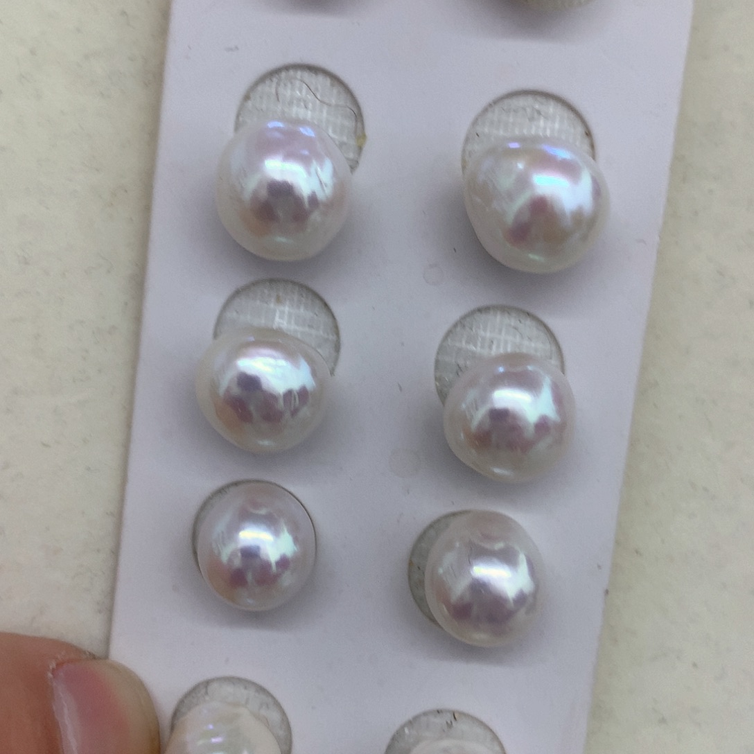 淡水珍珠耳饰未镶嵌多样性发货一 定制