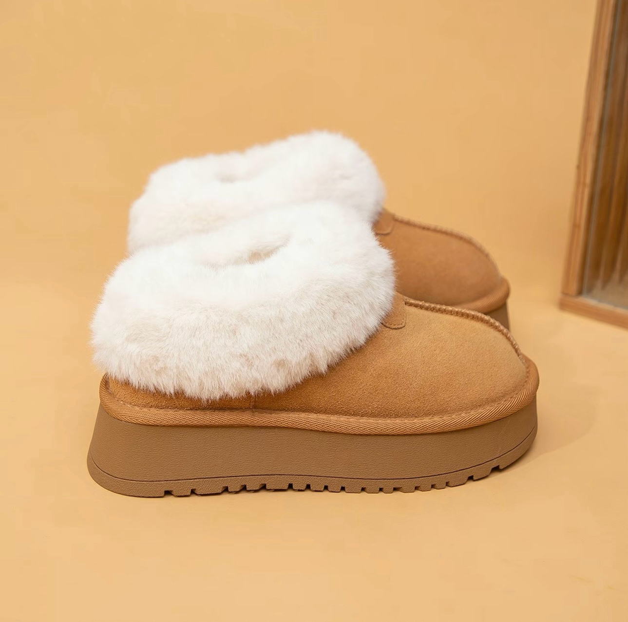 KANKAN·琥珀流光时尚厚底雪地靴冬季2025新款