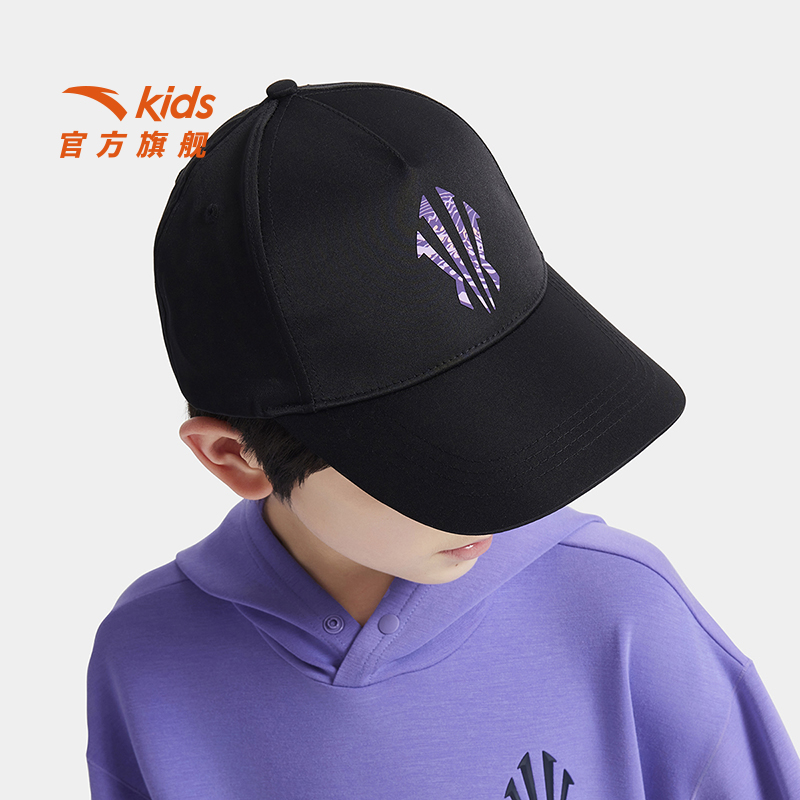 安踏儿童男大童棒球帽2025新款透气舒适青少年防晒/392538223