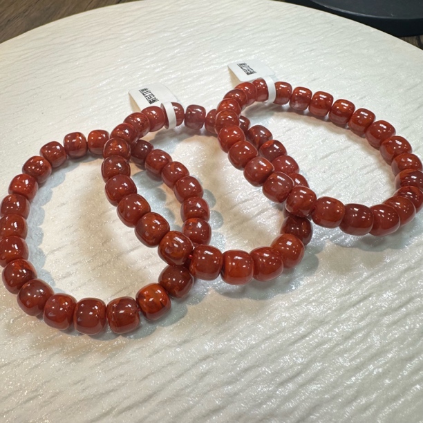 【小宝晶选】天然南红单圈手链 约9mm 多样性发一件 147XBJY