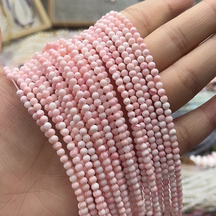 玛瑙/玉髓珠宝半成品未镶嵌一条3mm左右女王 贝