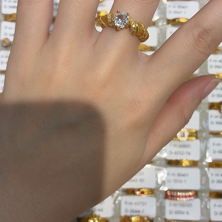 铜合金3542强保色发 1 个壹笔壹戒指