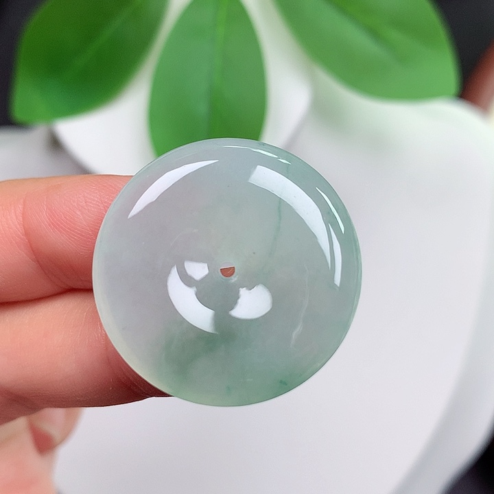 颈饰未镶嵌翡翠平安扣 27.4x6.0mm