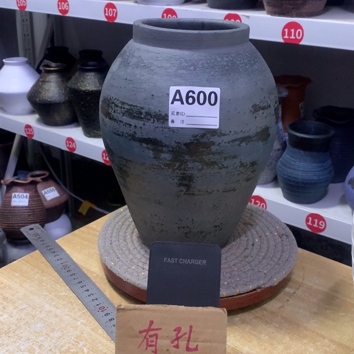 【闪购商品】红陶粗糙盆默认打孔高27口12瑕疵