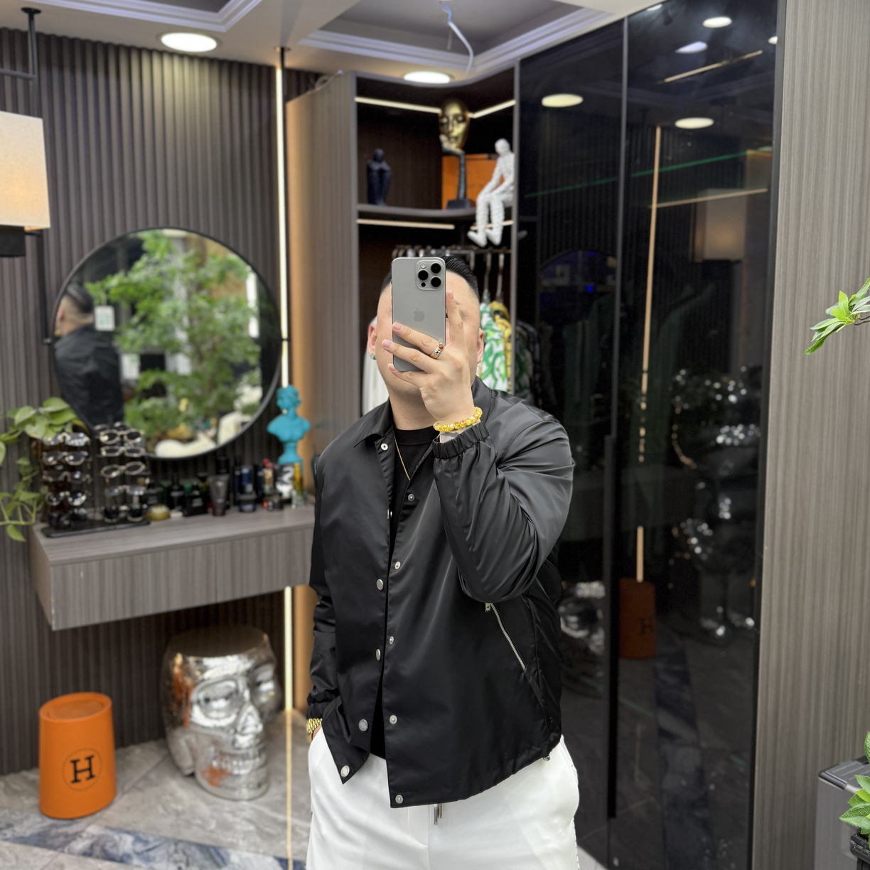 SH轻奢时尚高定男士雅痞纯色简约按扣休闲夹克外套  878221