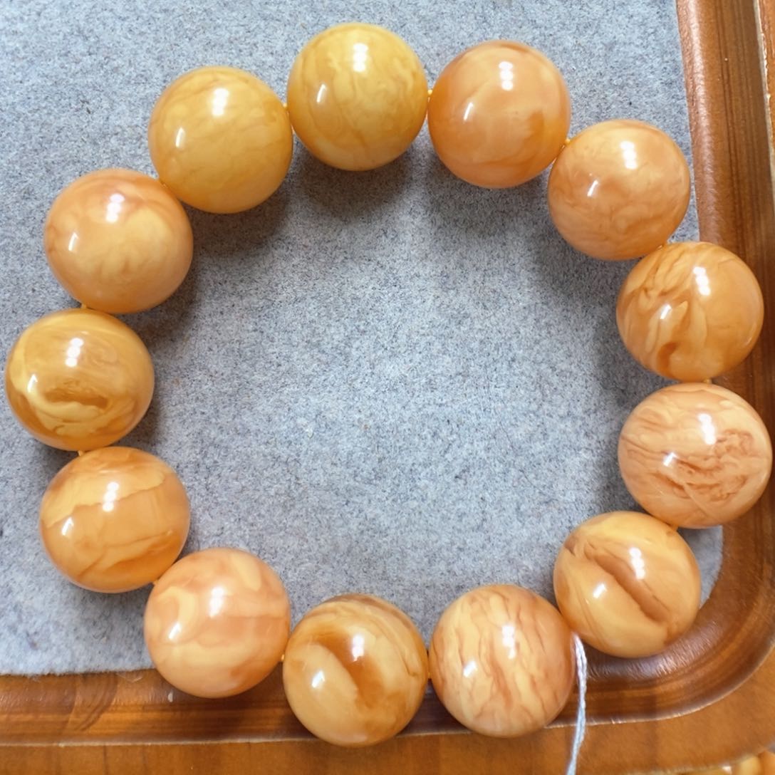 未镶嵌蜜蜡手串蜜蜡手串