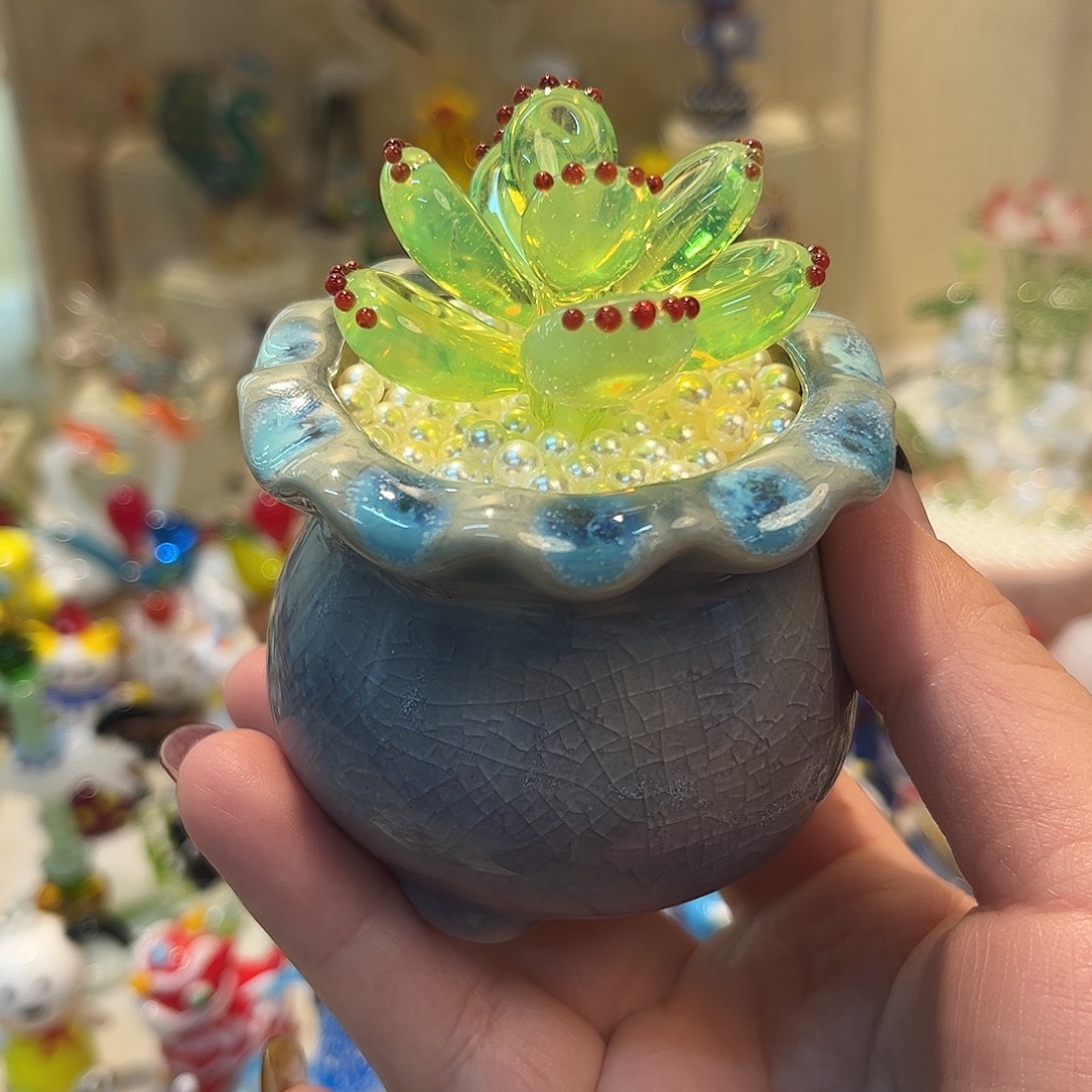 琉璃手工艺品熊童子