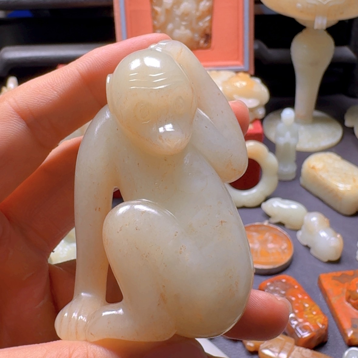 【闪购商品】和田玉未镶嵌车挂用****1