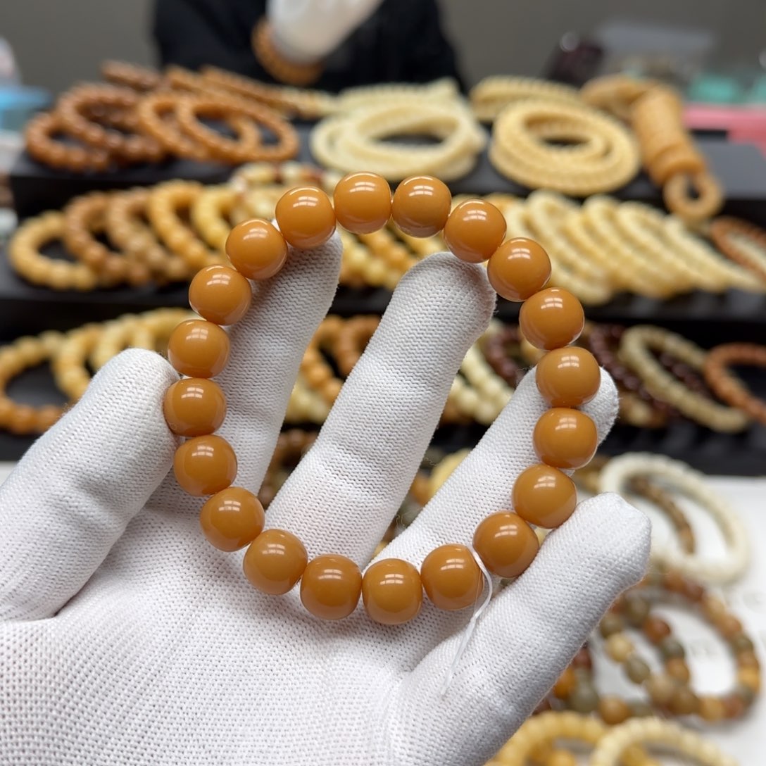 【闪购商品】菩提根/象牙果手串11×12 苹果珠 11年 精工