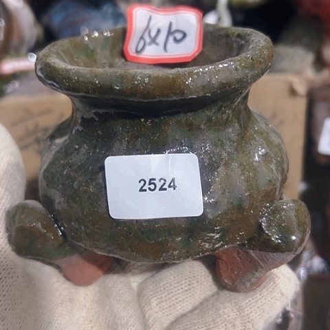 红陶粗陶花盆手工