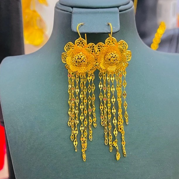 铜合金耳饰 DANA altunpusun halka 向日葵耳环