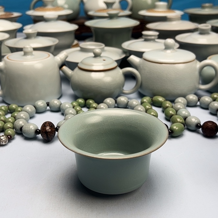 杯仿古釉马蹄杯原矿原釉原产地