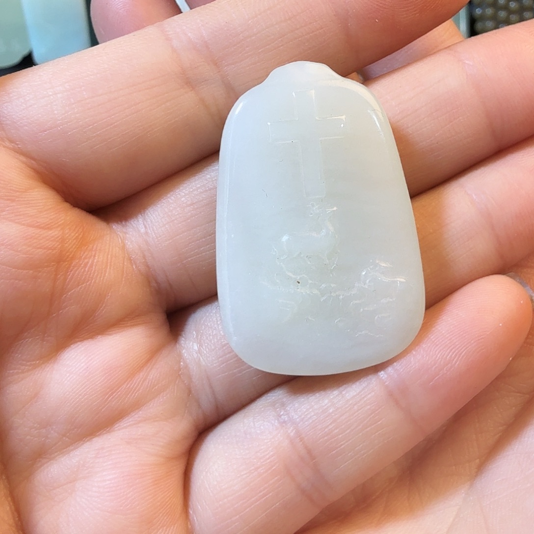 和田玉未镶嵌颈饰