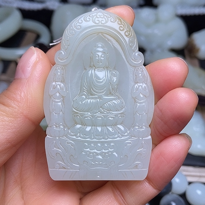 吊坠(不含链)未镶嵌和田玉