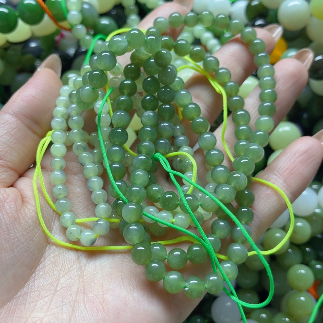 和田玉手串未镶嵌