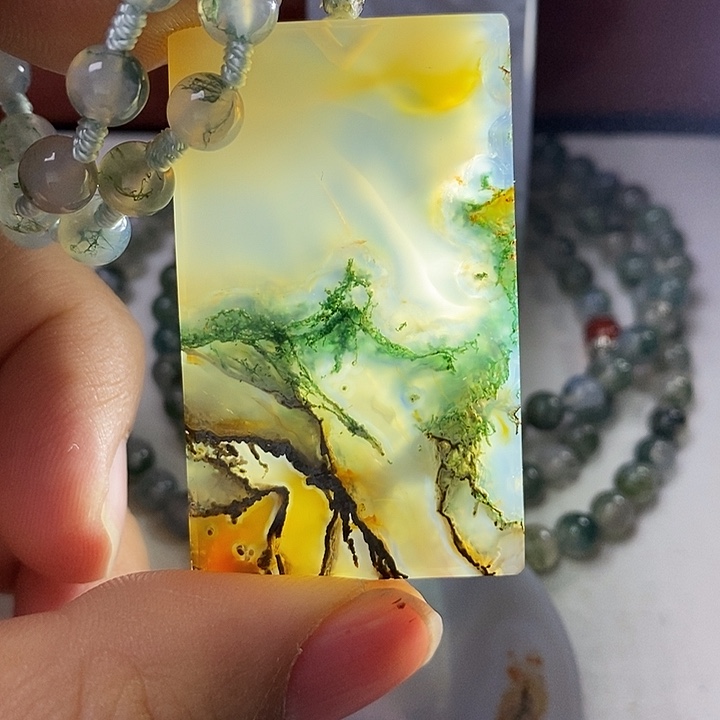 ➹***%玛瑙/玉髓未镶嵌颈饰