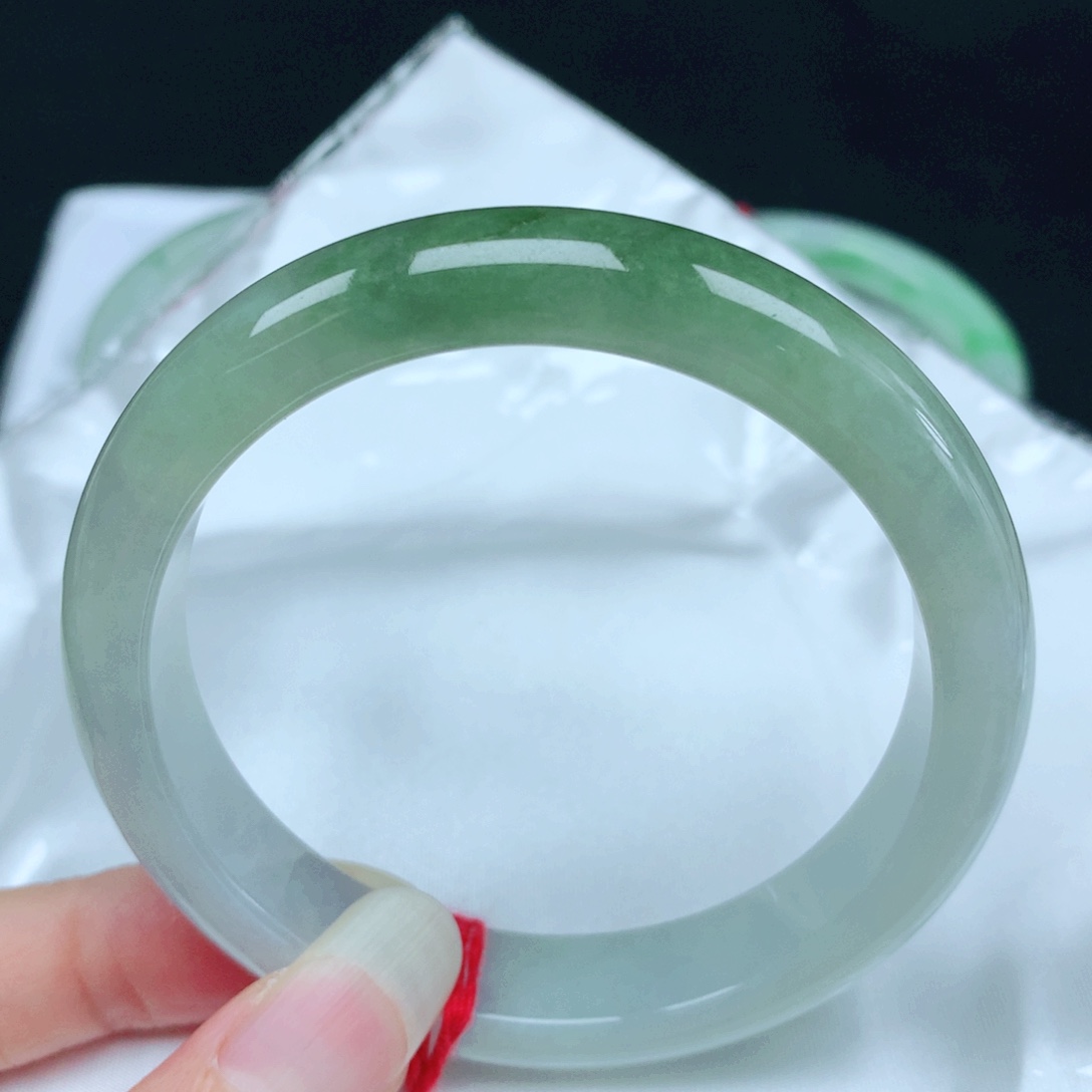 翡翠未镶嵌手镯   编号15  正圈58+