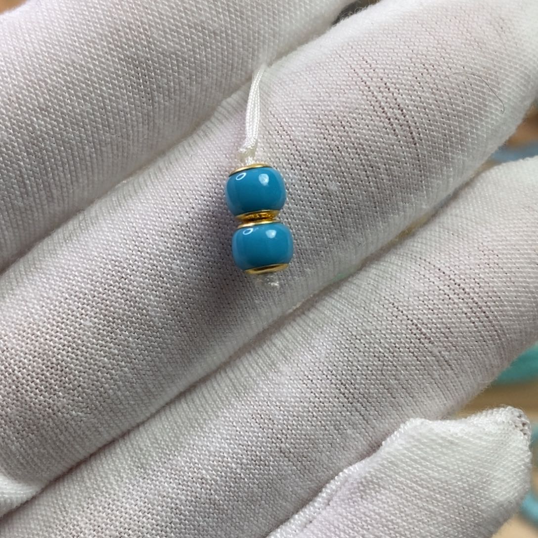 绿松石未镶嵌珠宝奇石5.4mm