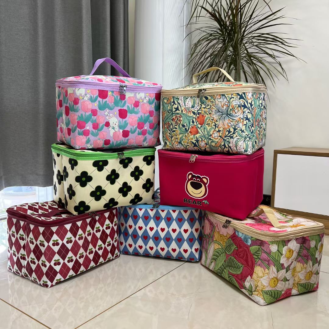 30升多花色收纳袋宝宝衣物防水内衣收纳袋化妆品拉链手提收纳包