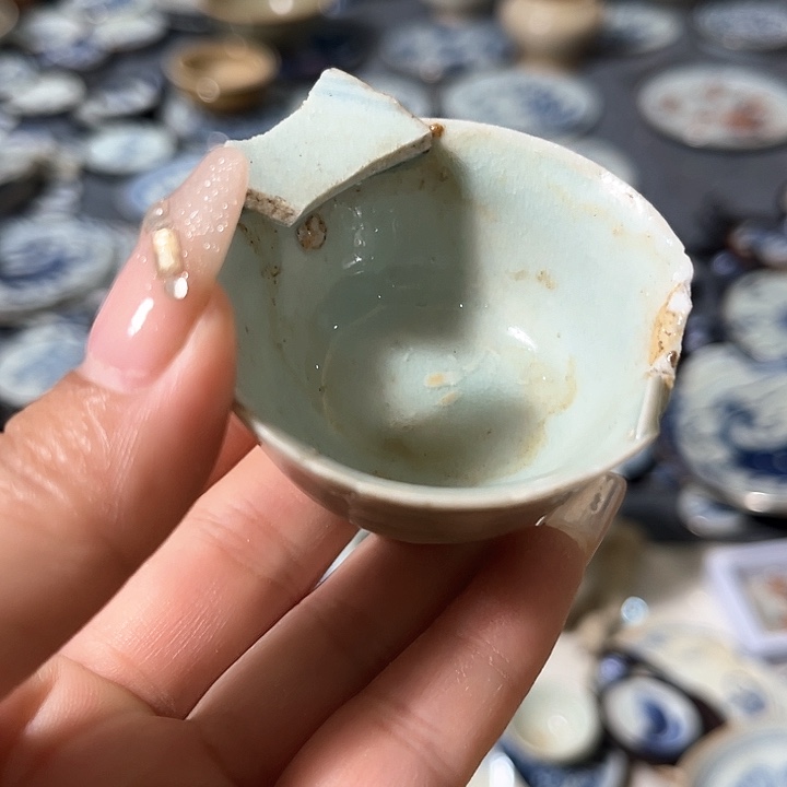 瓷片瓷片茶托喝茶非常不错