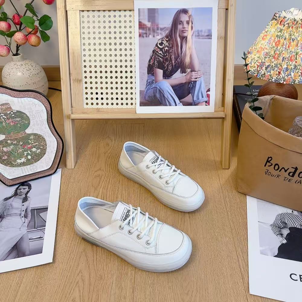 298-1新款系带两穿舒适百搭软底小白鞋仓