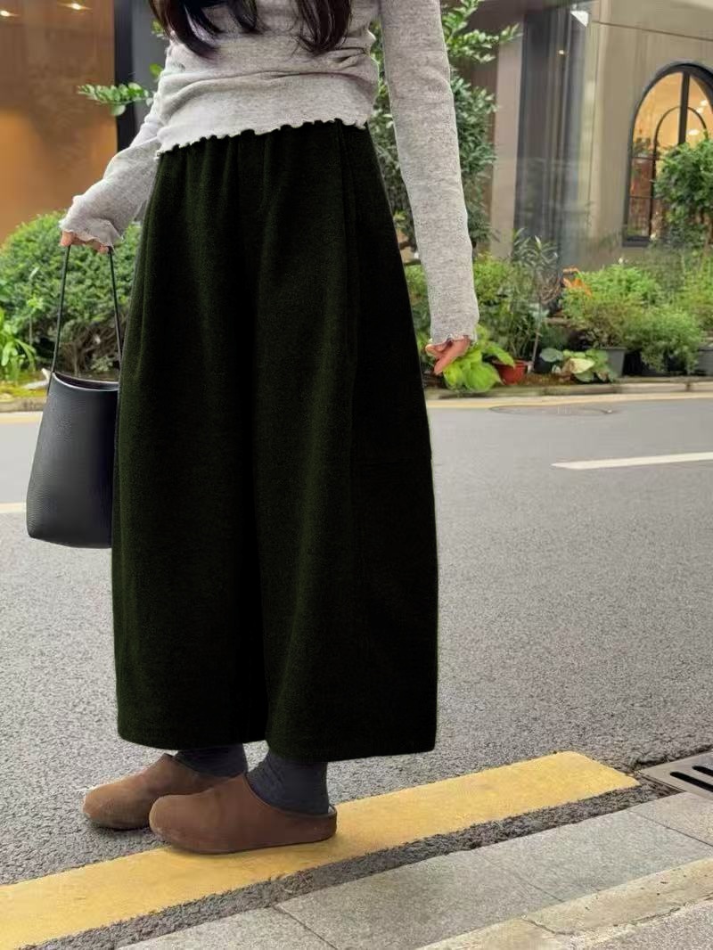 阔腿裤针织长裤韩版秋冬冬季休闲百搭75001