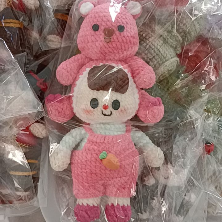 手工钩织玩偶磁吸多妹1个
