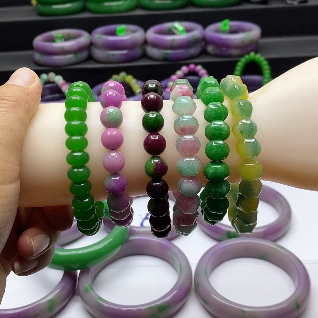 未镶嵌手串石英质玉颜色任选