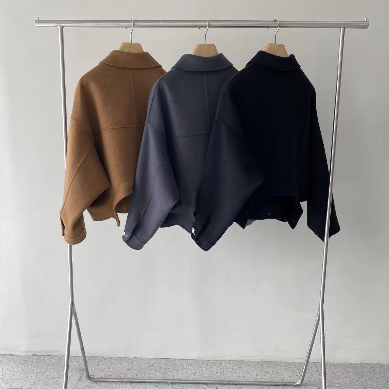 D-127三色翻领外套