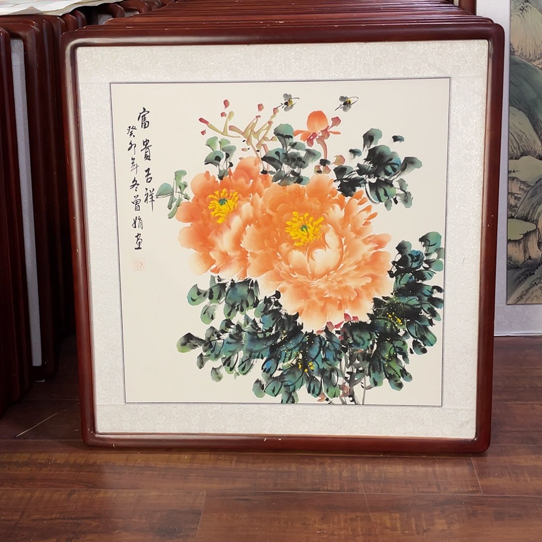 国画带框尺寸63*63厘米