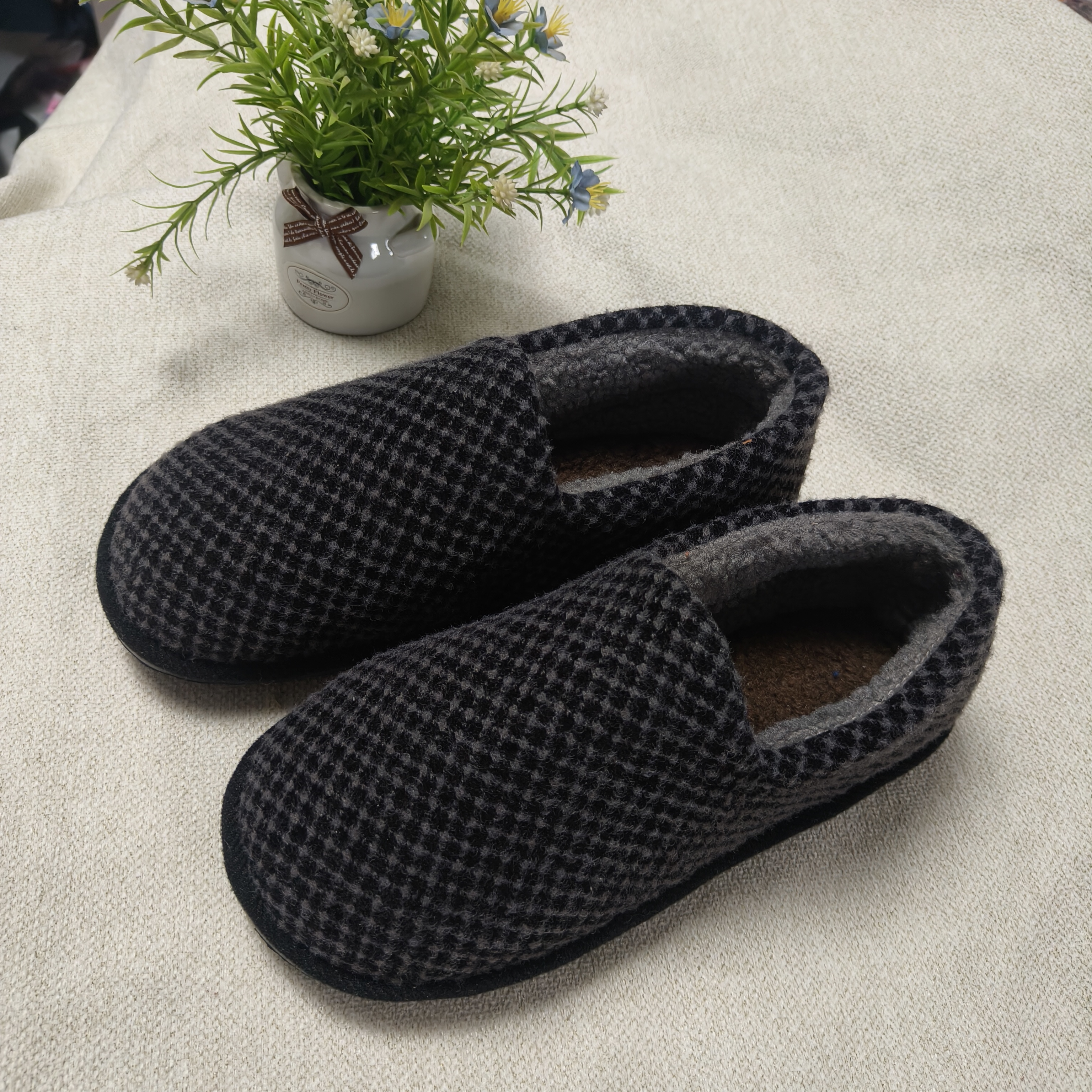 冬季夹棉 豆豆棉鞋，男士