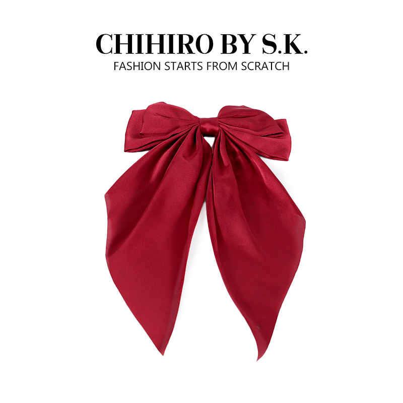 CHIHIRO BY S.K./新帽馆时尚气质弹簧夹优雅蝴蝶结发夹C2S0025FJF