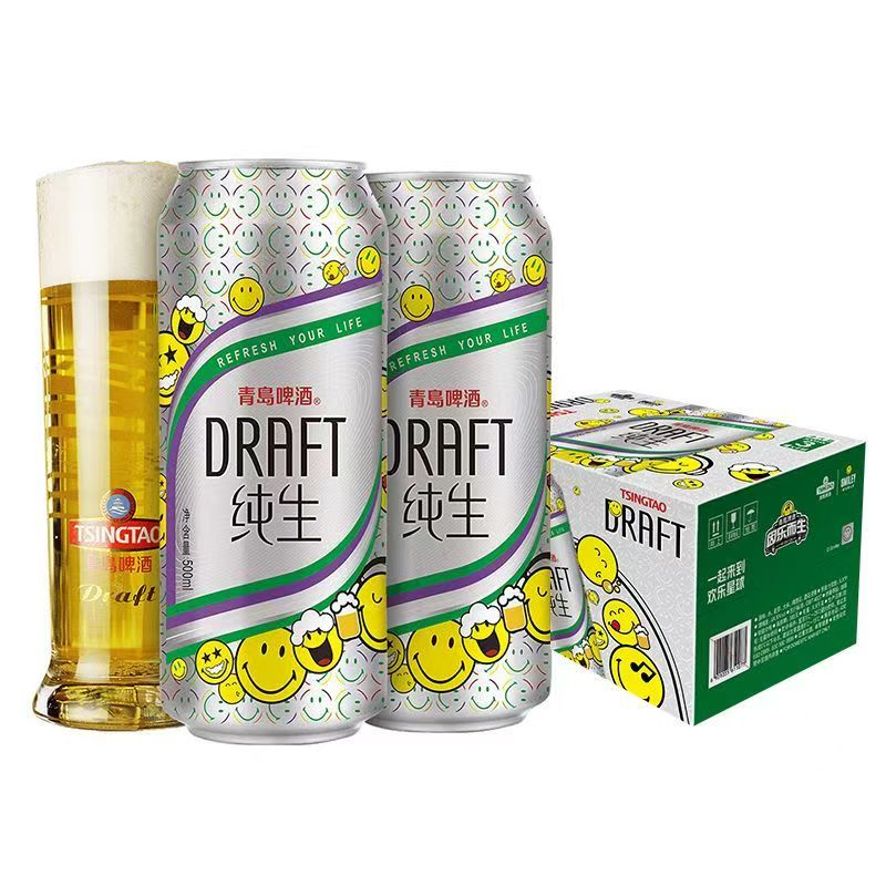 TSINGTAO/青岛啤酒纯生啤酒500ml/罐