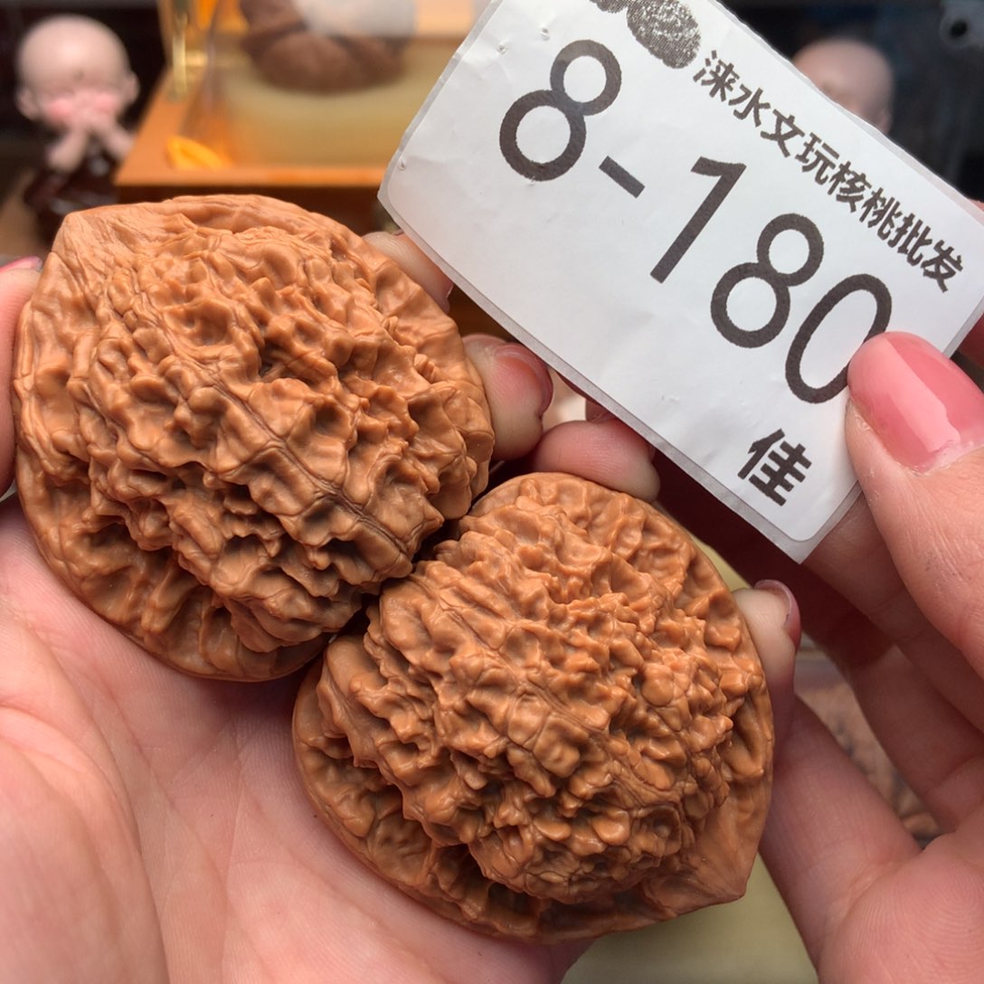 文玩核桃把件48官帽 