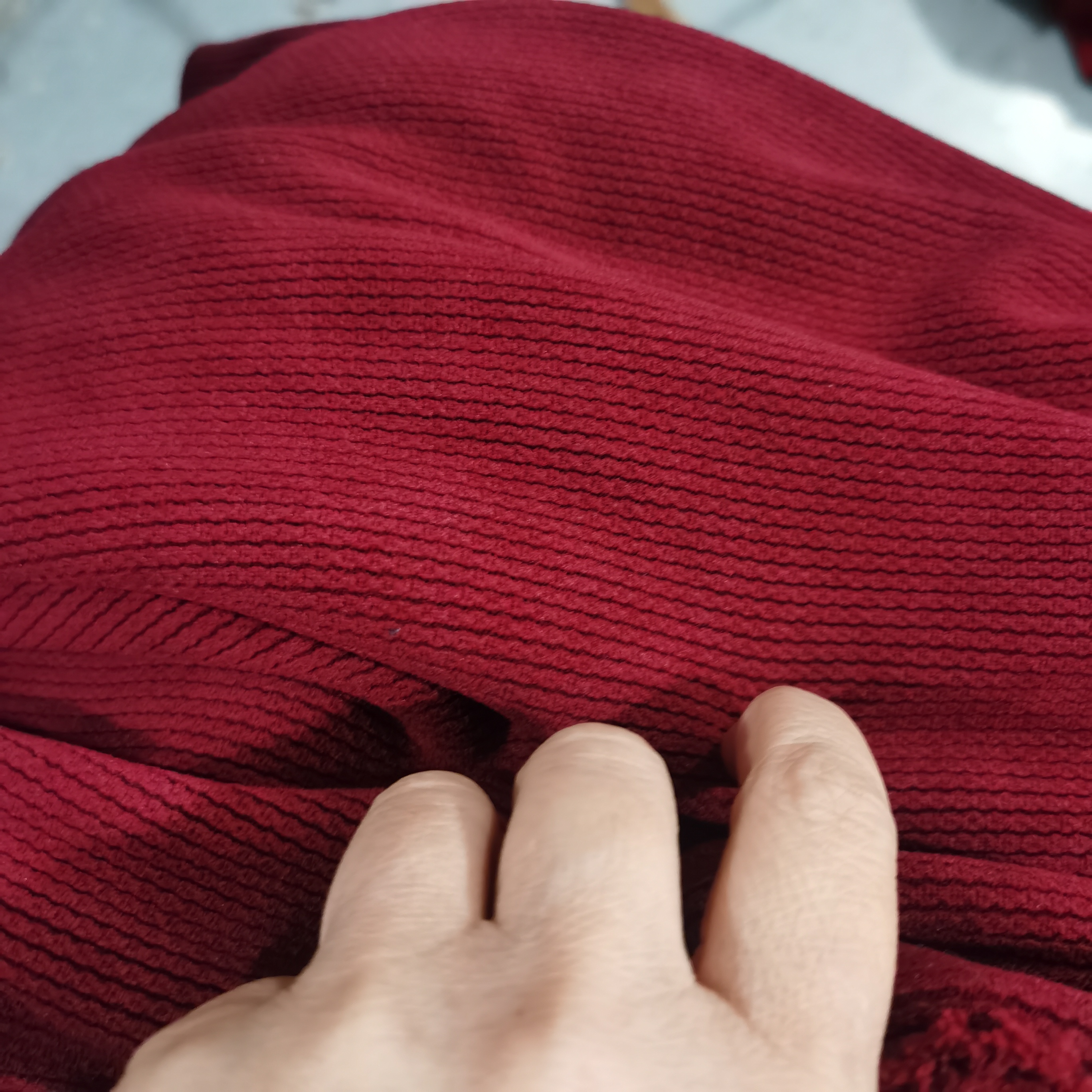 多多布料安可拉红1.1米