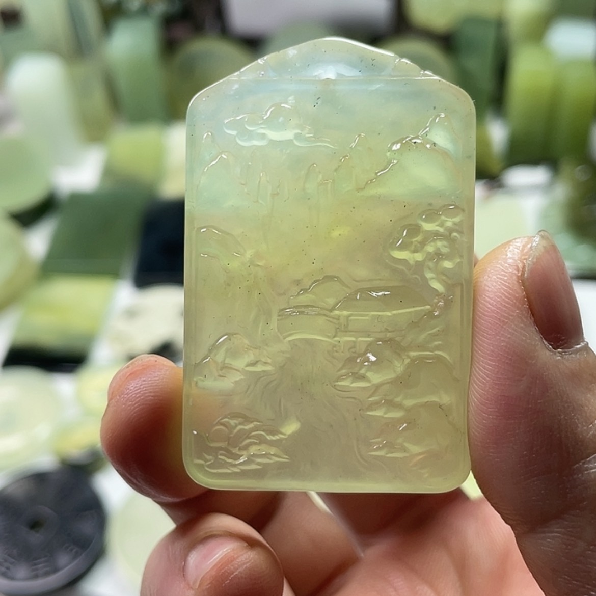 【闪购商品】岫玉挂件未镶嵌中国四大名玉岫玉