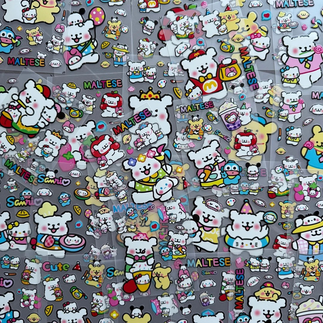 （选款链接）5D浮雕贴纸DIY手机壳水杯可爱贴纸