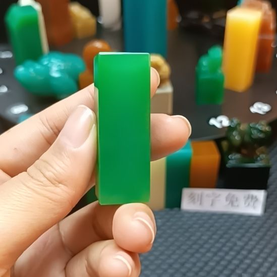 寿山石印石雅安新绿