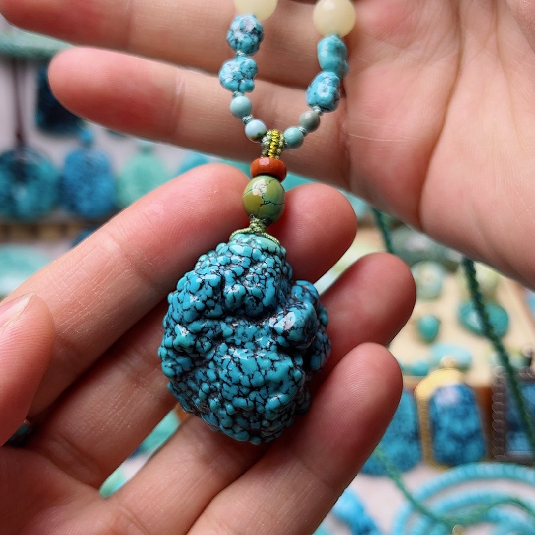 绿松石珠宝奇石未镶嵌