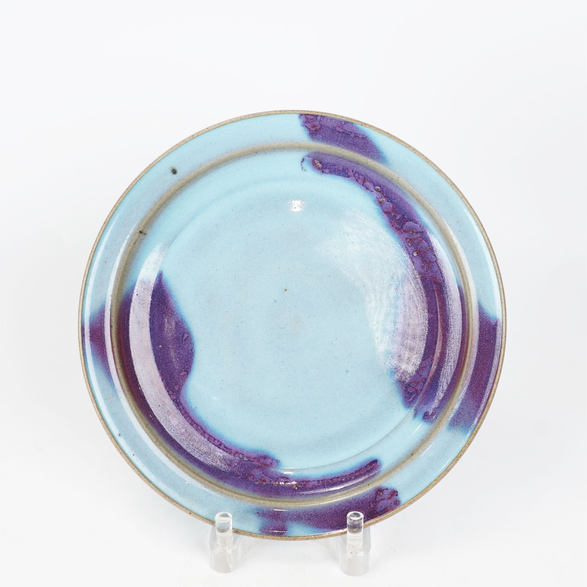 Lot027 明 钧窑紫斑盘