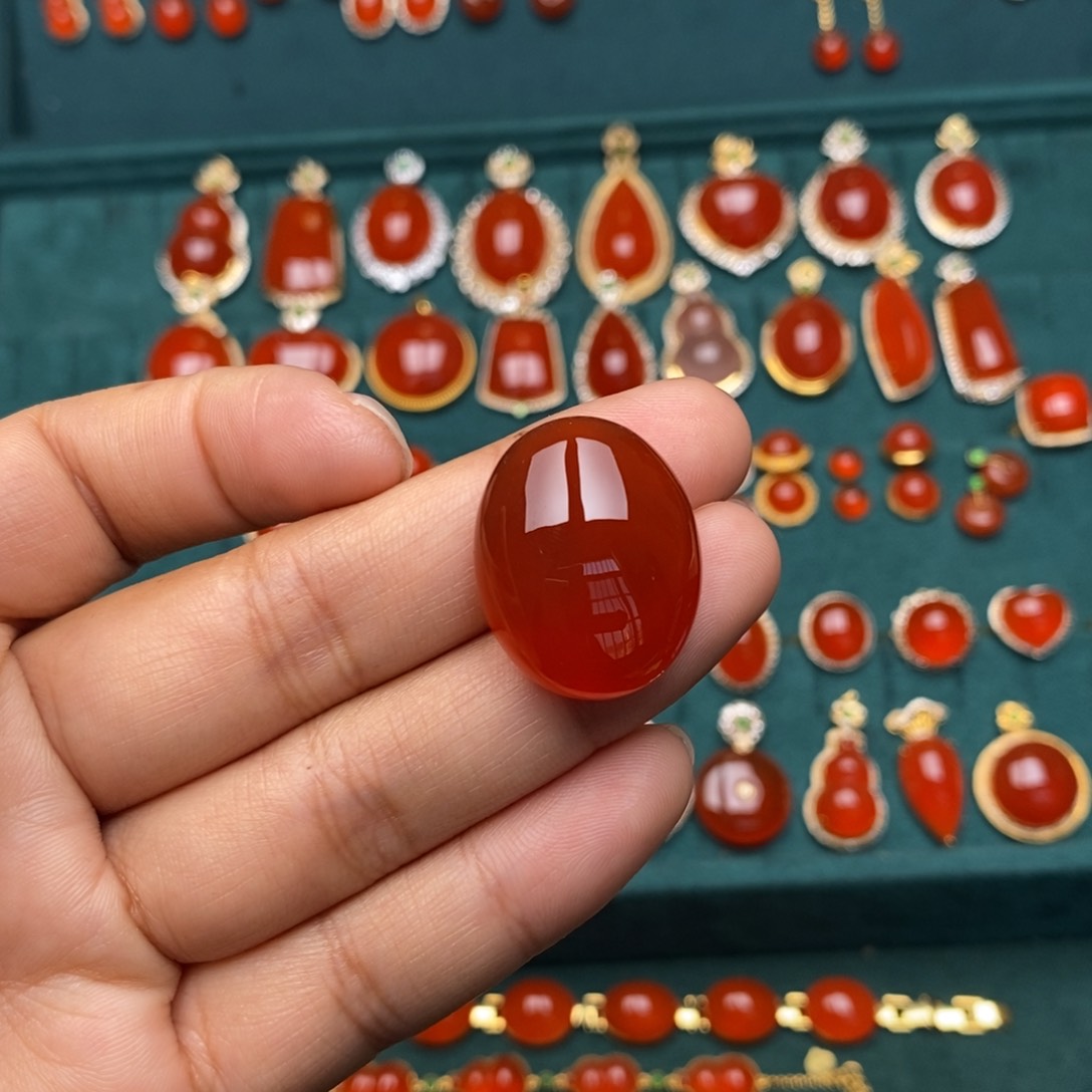 南红玛瑙冰红裸石未镶嵌ƪ****ʃ