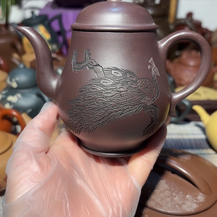 茶壶紫砂原矿宜兴紫砂手工痕迹